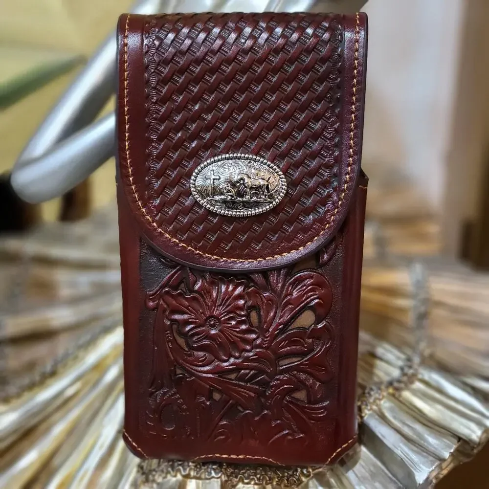 Praying Cowboy Western Phone Holster for XL phones gift item for him